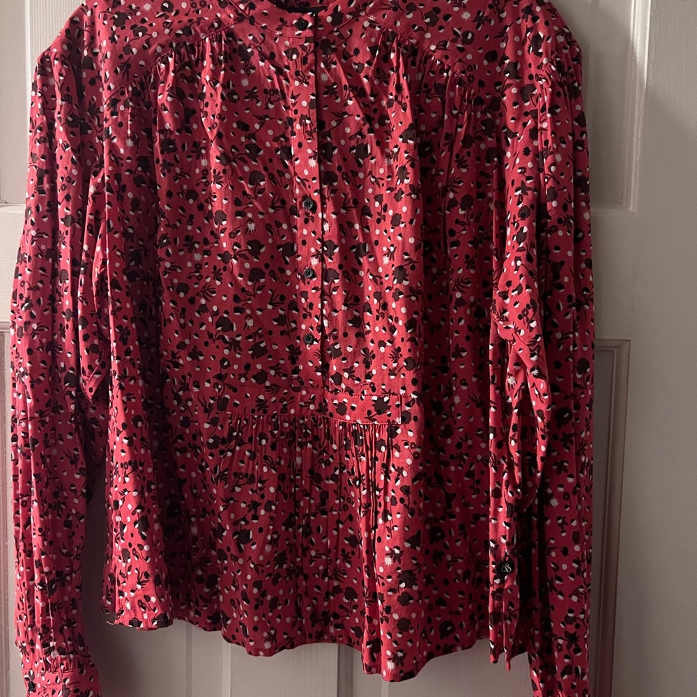 Floral Red Women's Top